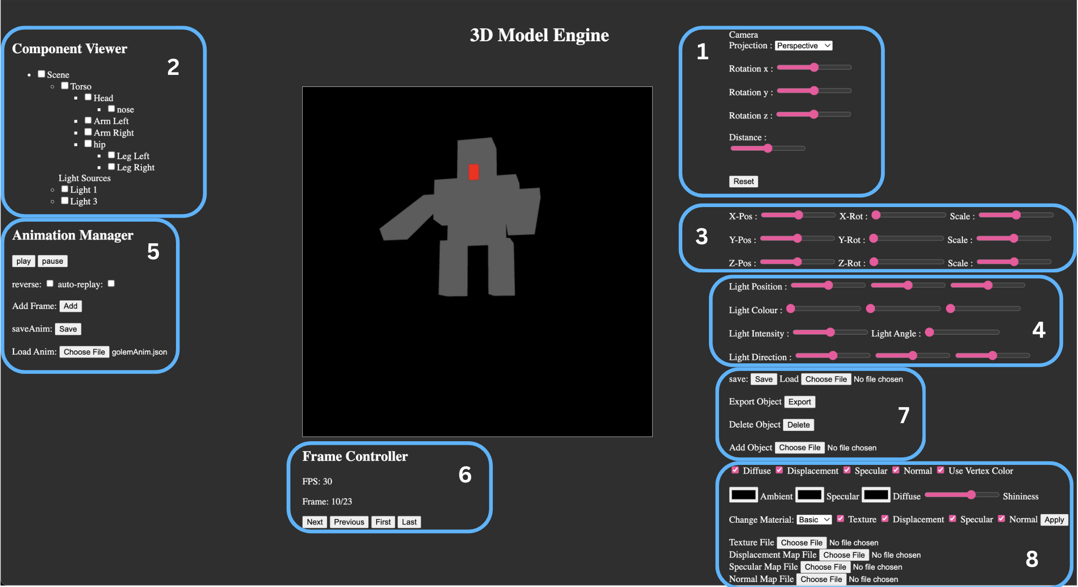 WebGL 3D Engine